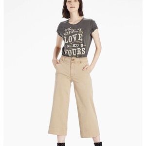 New Lucky Brand Women's Wide Leg Crop Pants